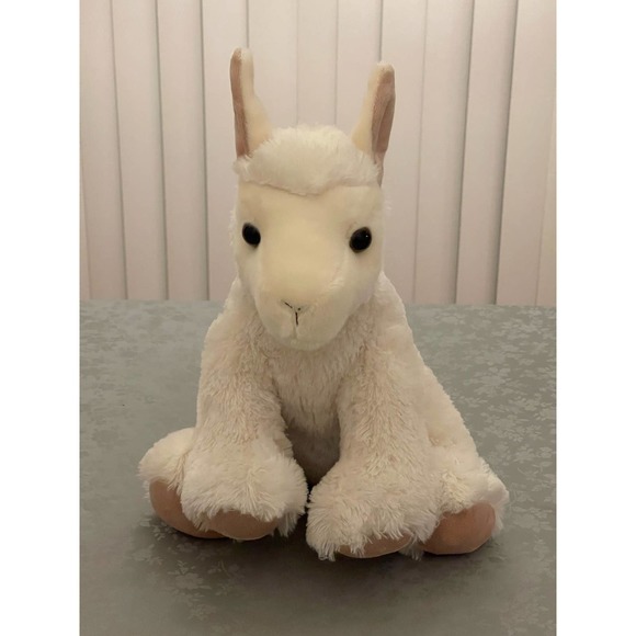 Aurora World 14" Plush Cream Colored Llama - Picture 1 of 10